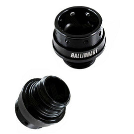 Brand New Jdm Ralliart Emblem Brushed Black Engine Oil Filler Cap Badge For Mitsubishi