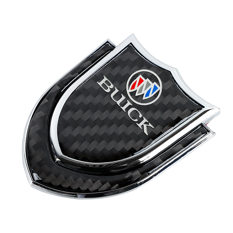 BRAND NEW BUICK 1PCS Metal Real Carbon Fiber VIP Luxury Car Emblem Badge Decals