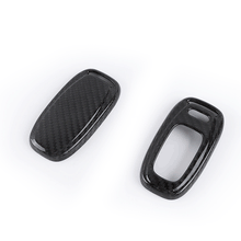 Load image into Gallery viewer, Brand New Black Real Carbon Fiber Key Fob Case Cover Shell Keychain For Audi A3 A4 A5 A6 A7 A8 S4 S5 S6 S7 RS TT Q2 Q3 Q5 Q7 R8 Quattro