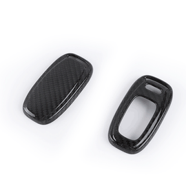 Brand New Black Real Carbon Fiber Key Fob Case Cover Shell Keychain For Audi A3 A4 A5 A6 A7 A8 S4 S5 S6 S7 RS TT Q2 Q3 Q5 Q7 R8 Quattro
