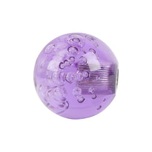 Load image into Gallery viewer, BRAND NEW UNIVERSAL V2 CRYSTAL BUBBLE PURPLE ROUND BALL SHIFT KNOB MANUAL CAR RACING GEAR UNIVERSAL