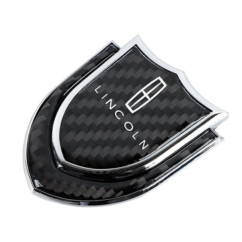 BRAND NEW LINCOLN 1PCS Metal Real Carbon Fiber VIP Luxury Car Emblem Badge Decals