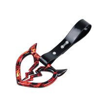 Load image into Gallery viewer, Brand New Devil Demon Broken Heart Black JDM TSURIKAWA Ring Subway Train Bus Handle Strap Charm Drift
