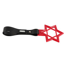 Load image into Gallery viewer, Brand New Hexagram Shaped Red JDM TSURIKAWA Subway Bus Black Handle Strap Charm Drift