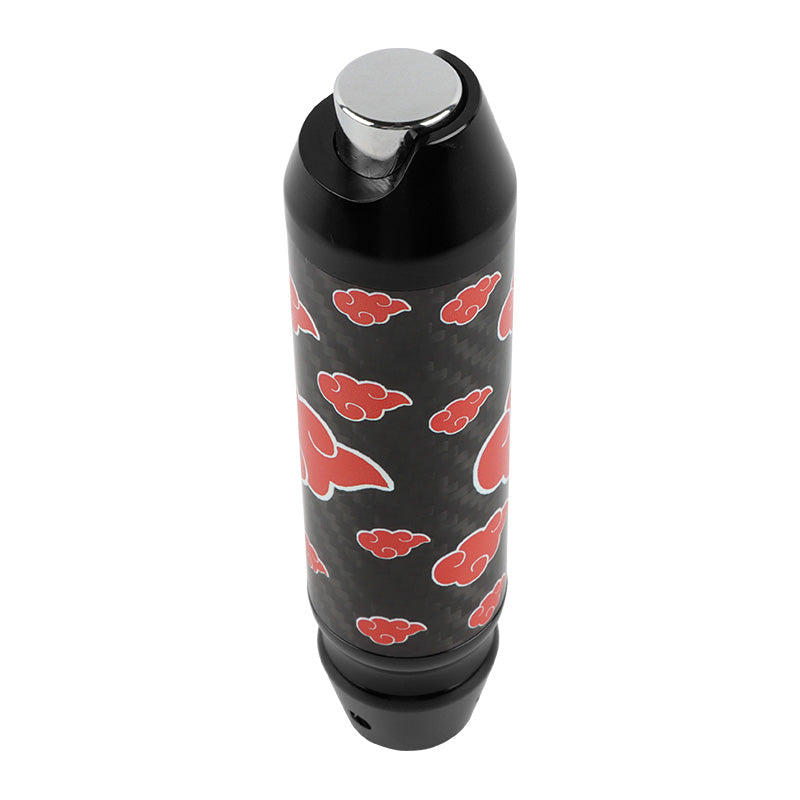 Brand New Naruto Akatsuki Cloud Universal Real Carbon Fiber Black Aluminum Automatic Transmission Racing Gear Shift Knob