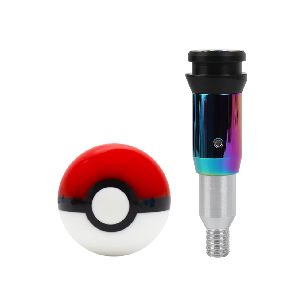 gear shift pokemon Brand New Universal Pokemon Pokeball Round Ball Shift Knob Automatic C – JK Racing Inc