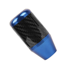 Load image into Gallery viewer, Brand New Universal Mitsubishi Blue Real Carbon Fiber Racing Gear Stick Shift Knob For MT Manual M12 M10 M8