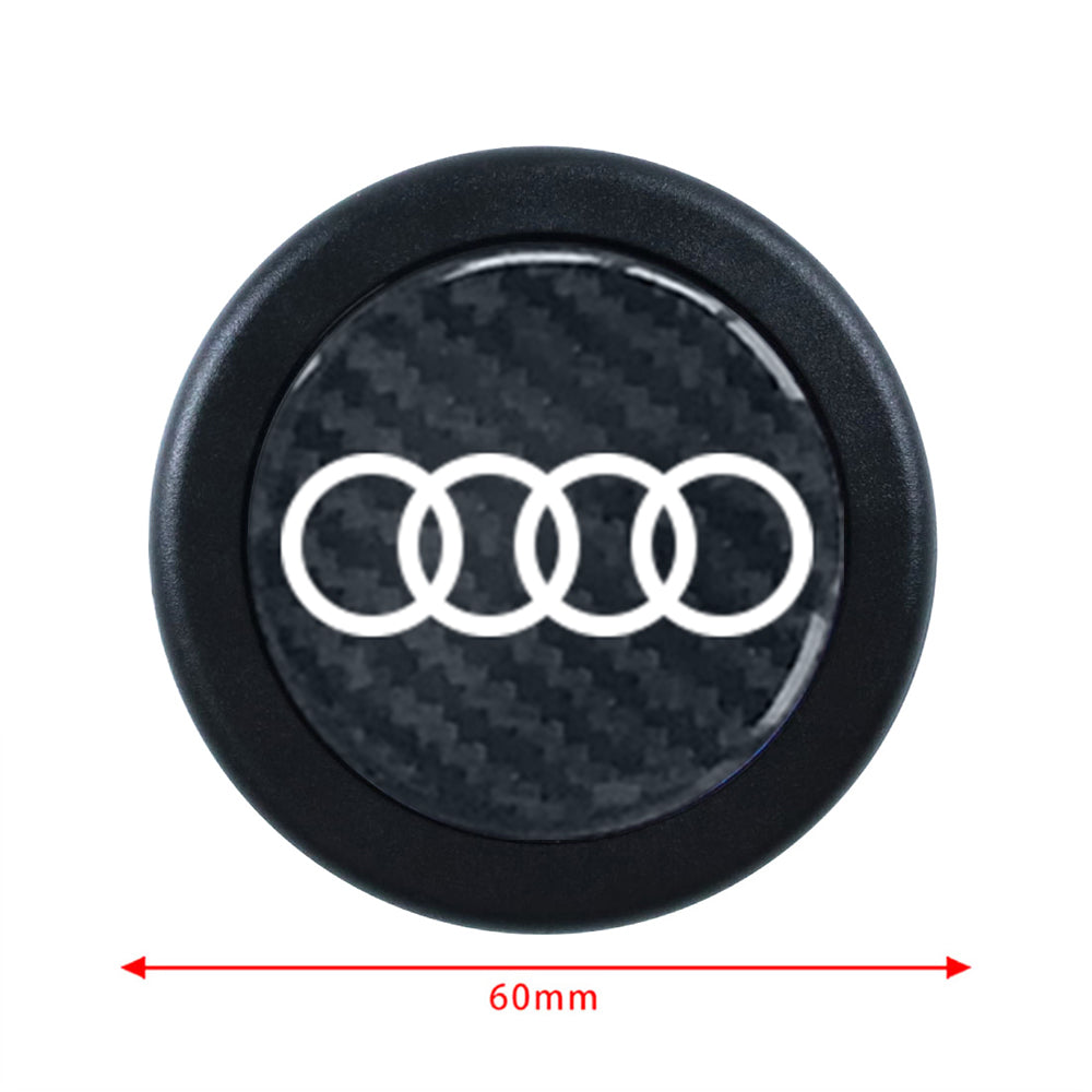 Brand New Universal Audi Car Horn Button Black Steering Wheel Horn Button Center Cap