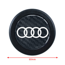 Load image into Gallery viewer, Brand New Universal Audi Car Horn Button Black Steering Wheel Horn Button Center Cap
