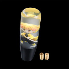 Brand New Universal Anime Samurai Character Crystal Clear Stick Car Manual Gear Shift Knob Shifter Lever Cover