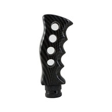 Load image into Gallery viewer, Brand New Universal Carbon Fiber Look Slotted Pistol Grip Handle Manual Gear Shift Knob Shifter M8 M10 M12