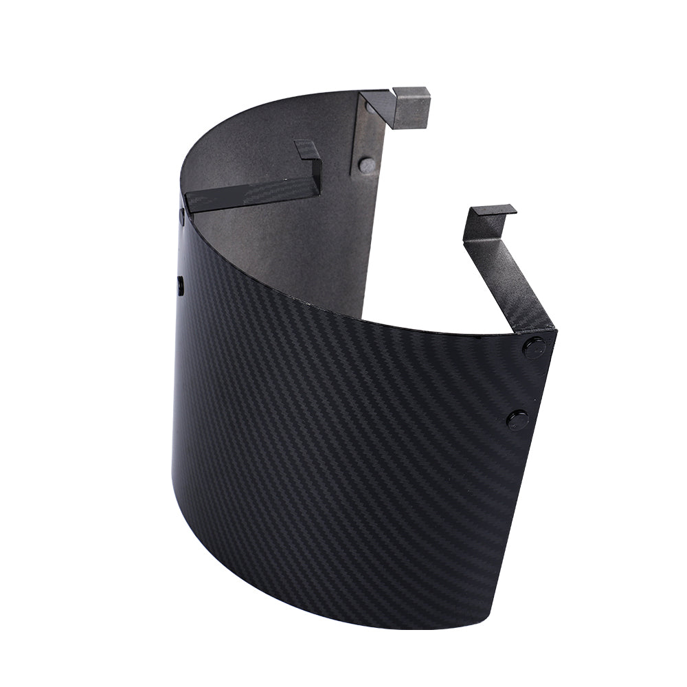 Brand New Universal Air Intake Carbon Fiber Filter Heat Shield Cover Stainless Steel Fits For 2.5" - 3.5"