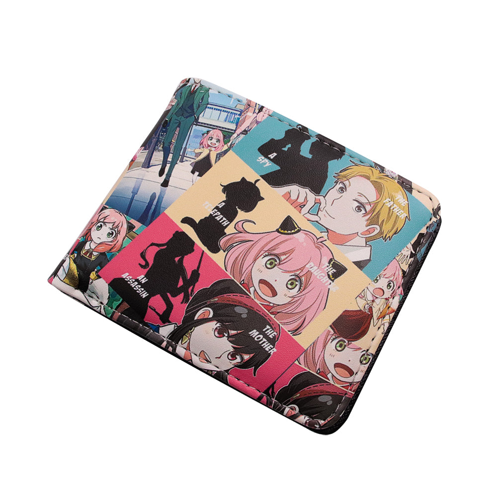 Brand New Unisex SPY X Family Anya Forger Anime Purse Short Bifold Fashion Leather Wallet