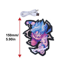 Load image into Gallery viewer, BRAND NEW DRAGON BALL Z GOKU JDM Glow Panel Electric Lamp Interior LED Light Sticker Window Flashing