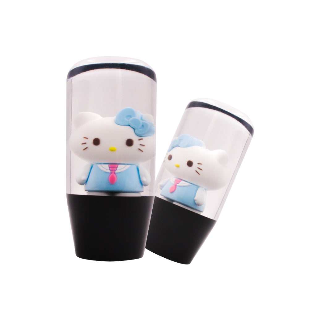 Brand New Universal Hello Kitty Character Crystal Clear Stick Car Manual Gear Shift Knob Shifter Lever Cover