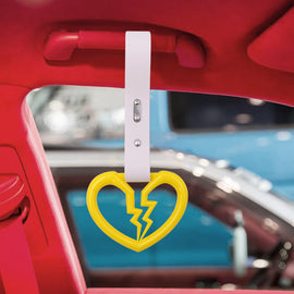 Brand New Broken Heart Yellow JDM TSURIKAWA Subway Bus Handle Strap Charm Drift
