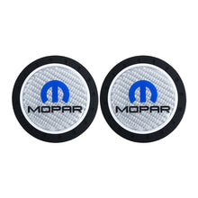 Load image into Gallery viewer, Brand New 2PCS MOPAR Real Carbon Fiber Car Cup Holder Pad Water Cup Slot Non-Slip Mat Universal