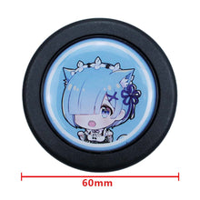 Load image into Gallery viewer, Brand New Universal Anime Hentai Car Horn Button Black Steering Wheel Center Cap