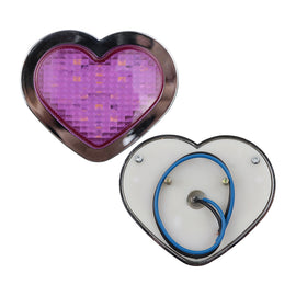 BRAND NEW 2PCS Purple Heart Shaped Side Marker / Accessory / Led Light / Turn Signal