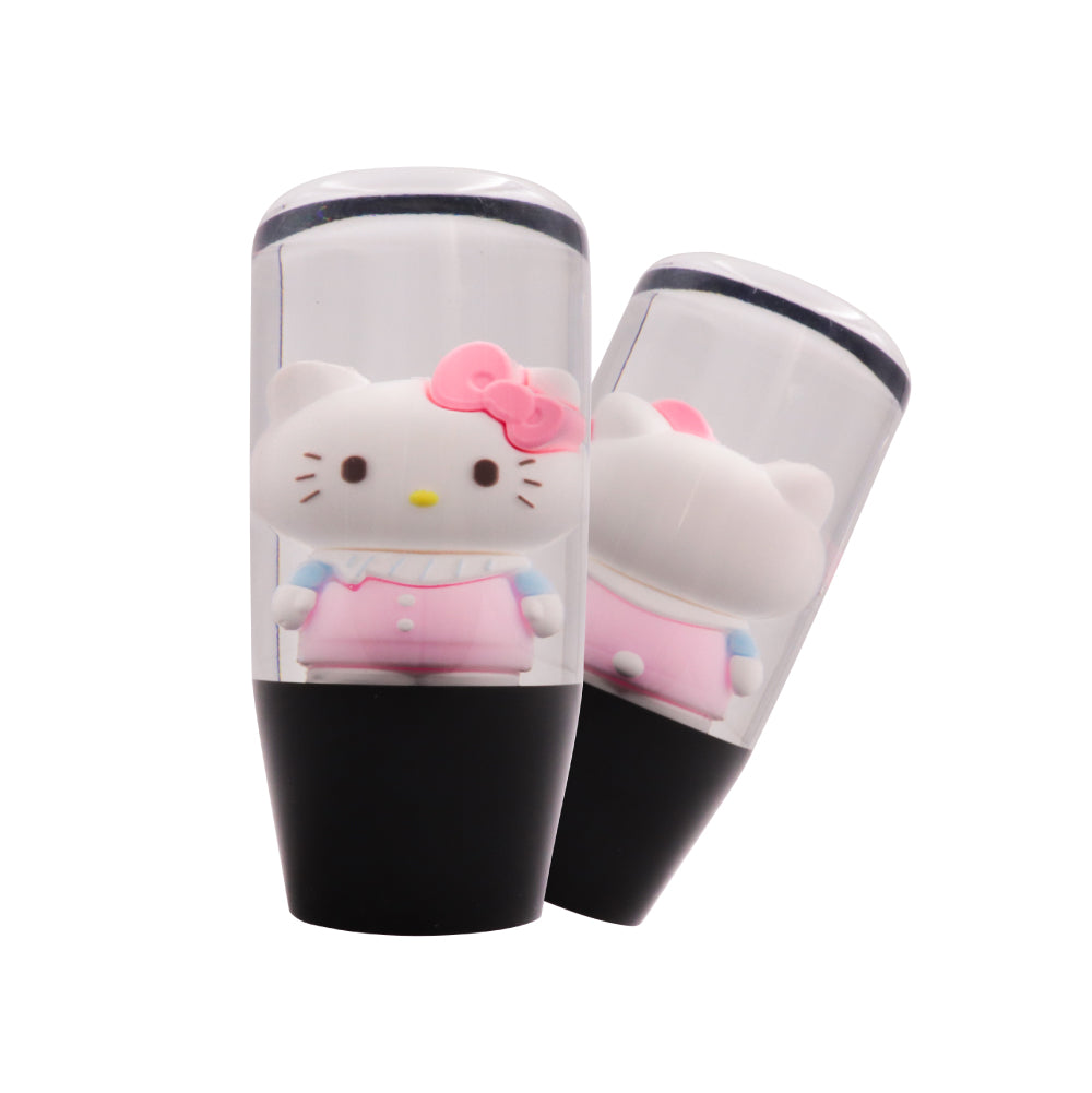 Brand New Universal Hello Kitty Character Crystal Clear Stick Car Manual Gear Shift Knob Shifter Lever Cover