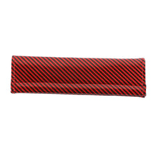 Load image into Gallery viewer, Brand New Universal 2PCS Red Carbon Fiber Look Car Seat Belt Covers Shoulder Pad