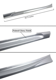 Brand New Yofer 2018-2022 Honda Accord Lunar Silver Metallic Add-On Side Skirt Extensions Splitter