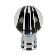 Load image into Gallery viewer, Brand New Universal Jdm Round Ball Crystal Clear Black Stripes Manual Car Racing Gear Shift Knob Shifter M12 M10 M8