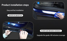 Load image into Gallery viewer, Brand New 4PCS Tesla Model Y 2020-2022 Door Sill Protector with LED Light Front/Rear Illuminated Door Sill, Magnetically Anti-Scratch