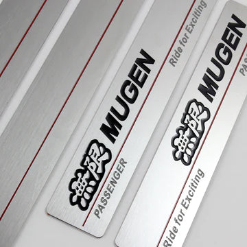 BRAND NEW 4PCS MUGEN STAINLESS STEEL DOOR SILL ENTRY GUARD FOR 2006-2011 HONDA CIVIC 4DR SEDAN