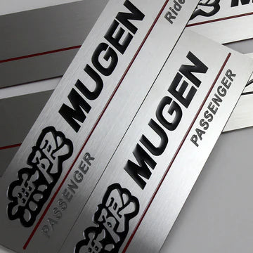 BRAND NEW 4PCS MUGEN STAINLESS STEEL DOOR SILL ENTRY GUARD FOR 2006-2011 HONDA CIVIC 4DR SEDAN