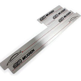 BRAND NEW 4PCS MUGEN STAINLESS STEEL DOOR SILL ENTRY GUARD FOR 2006-2011 HONDA CIVIC 4DR SEDAN