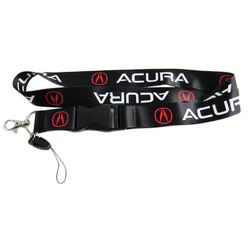 BRAND NEW ACURA Car Keychain Tag Rings Keychain JDM Drift Lanyard Black