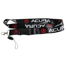 Load image into Gallery viewer, BRAND NEW ACURA Car Keychain Tag Rings Keychain JDM Drift Lanyard Black