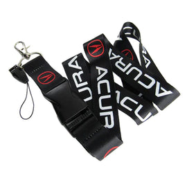 BRAND NEW ACURA Car Keychain Tag Rings Keychain JDM Drift Lanyard Black