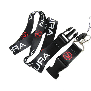 BRAND NEW ACURA Car Keychain Tag Rings Keychain JDM Drift Lanyard Black