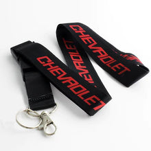 Load image into Gallery viewer, BRAND NEW Chevrolet Car Keychain Tag Rings Keychain JDM Drift Lanyard Black
