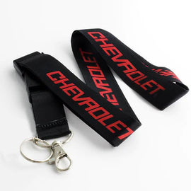 BRAND NEW Chevrolet Car Keychain Tag Rings Keychain JDM Drift Lanyard Black