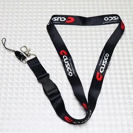 BRAND NEW CUSCO Car Keychain Tag Rings Keychain JDM Drift Lanyard Black