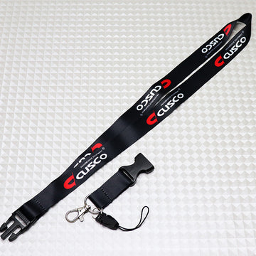 BRAND NEW CUSCO Car Keychain Tag Rings Keychain JDM Drift Lanyard Black