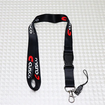 BRAND NEW CUSCO Car Keychain Tag Rings Keychain JDM Drift Lanyard Black