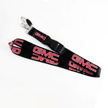 Load image into Gallery viewer, BRAND NEW GMC Car Keychain Tag Rings Keychain JDM Drift Lanyard Black