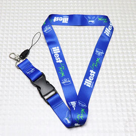 BRAND NEW ILLEST BRIDE Car Keychain Tag Rings Keychain JDM Drift Lanyard Blue