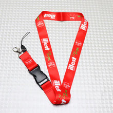 Load image into Gallery viewer, BRAND NEW ILLEST BRIDE Car Keychain Tag Rings Keychain JDM Drift Lanyard Red