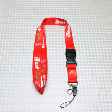 BRAND NEW ILLEST BRIDE Car Keychain Tag Rings Keychain JDM Drift Lanyard Red