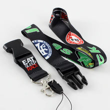 Load image into Gallery viewer, BRAND NEW JDM AS FCK Car Keychain Tag Rings Keychain JDM Drift Lanyard Black