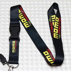 BRAND NEW Momo Car Keychain Tag Rings Keychain JDM Drift Lanyard Black
