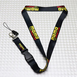BRAND NEW Momo Car Keychain Tag Rings Keychain JDM Drift Lanyard Black