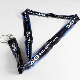 BRAND NEW MUSTANG 5.0 Car Keychain Tag Rings Keychain JDM Drift Lanyard Black
