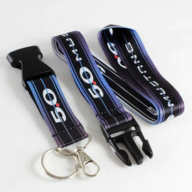 BRAND NEW MUSTANG 5.0 Car Keychain Tag Rings Keychain JDM Drift Lanyard Black