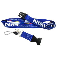 Load image into Gallery viewer, BRAND NEW NOS Car Keychain Tag Rings Keychain JDM Drift Lanyard Blue